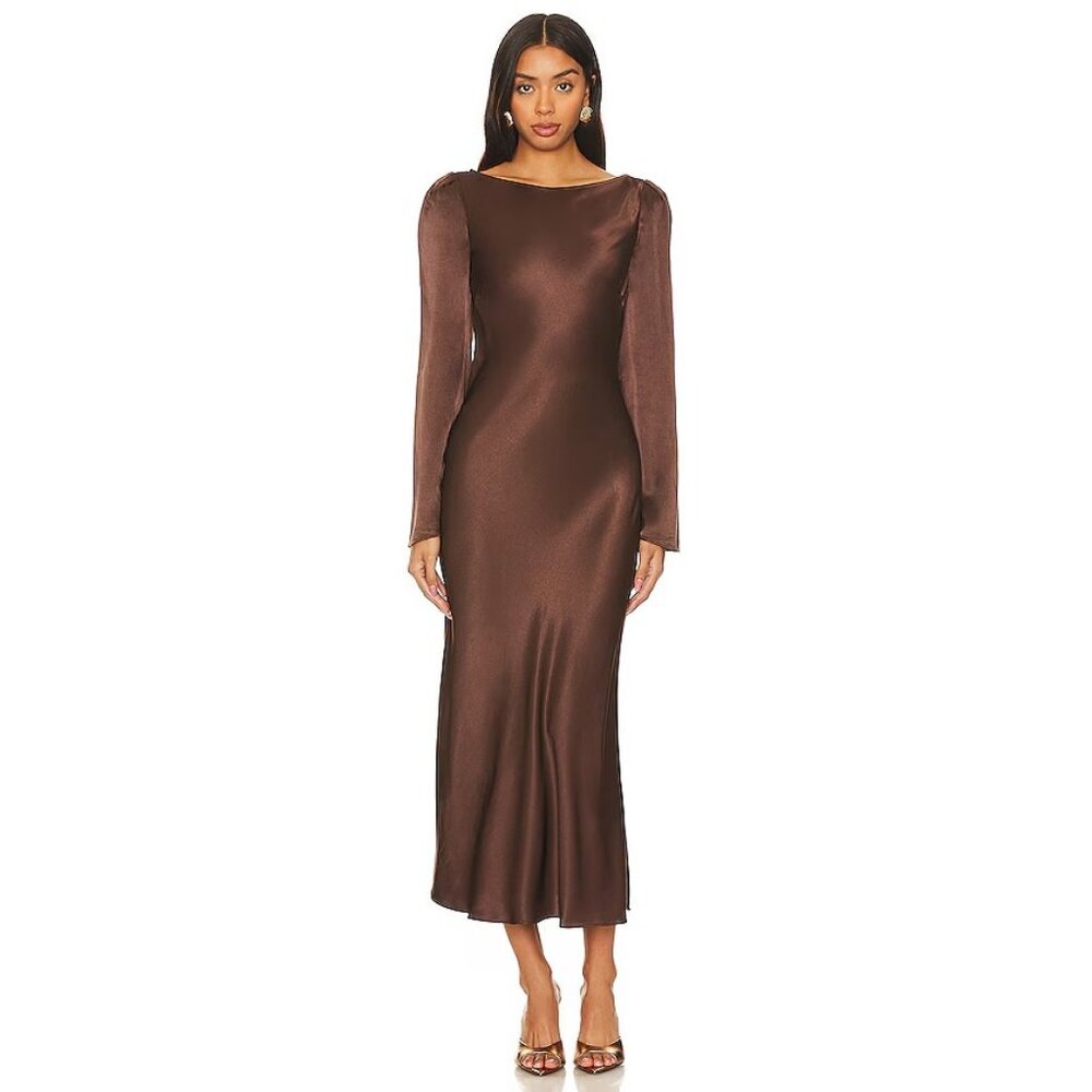 Stone Cold Fox Brown Long Sleeve Dress